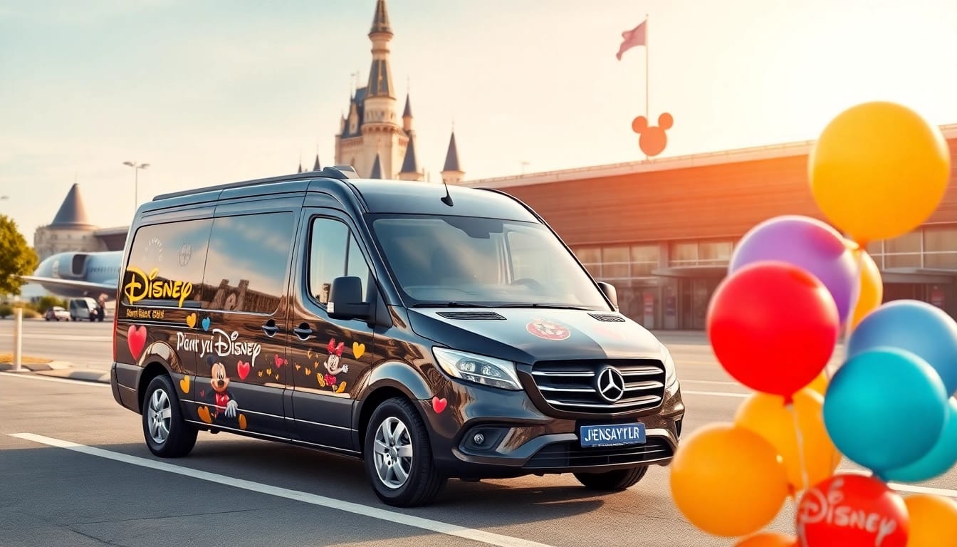 Experience a Beauvais Airport to Disney Transfer in a magical setting with vibrant Disney motifs.