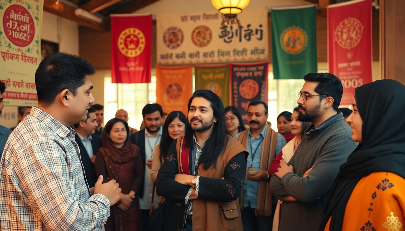 Engaging moment from Uyghurs Community gathering illustrating unity and diversity.