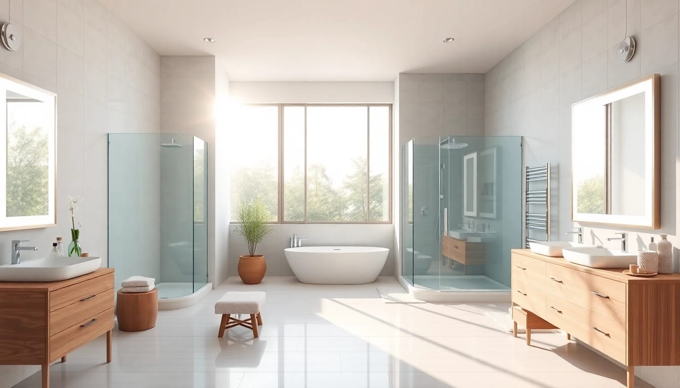 Améliorez votre salle de bain avec des meubles élégants de sirhona France et des miroirs LED modernes.