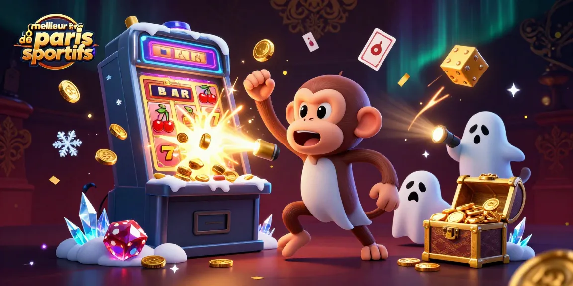 Le meilleur site de paris sportifs révèle un singe poltergeist et un chiot chasseur découvrant des trésors dans un casino hanté.