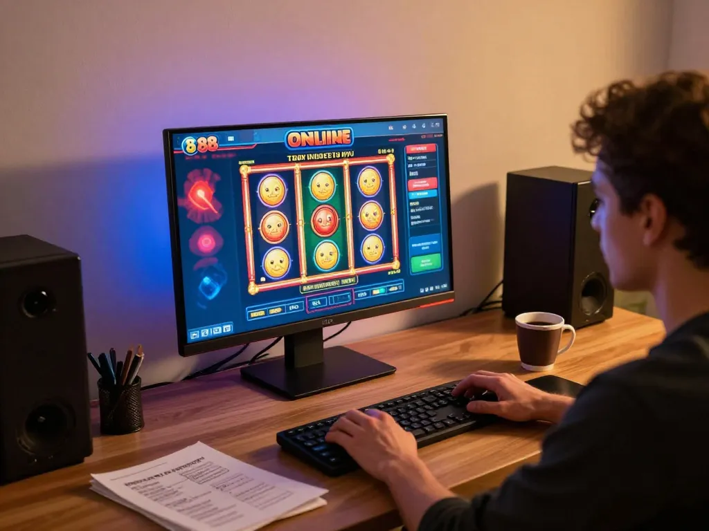 Engaging in a vibrant slot88 online slot game for a thrilling gambling experience