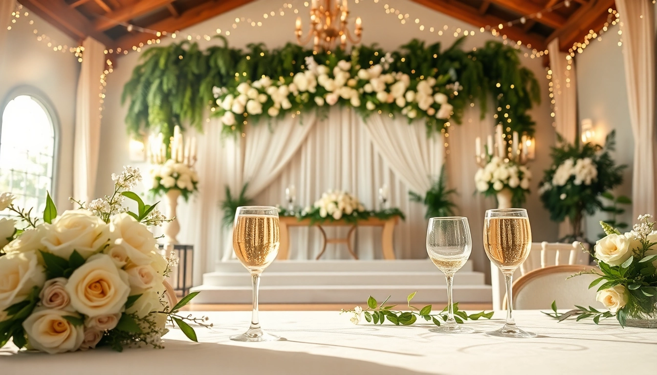 Celebrate at stunning wedding venues sacramento adorned with flowers and warm lights.