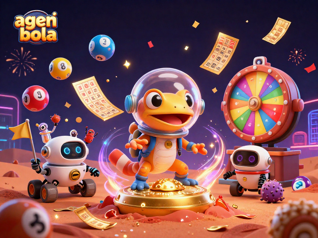 Engage with the thrilling world of agen judi bola in a vibrant Martian casino adventure.