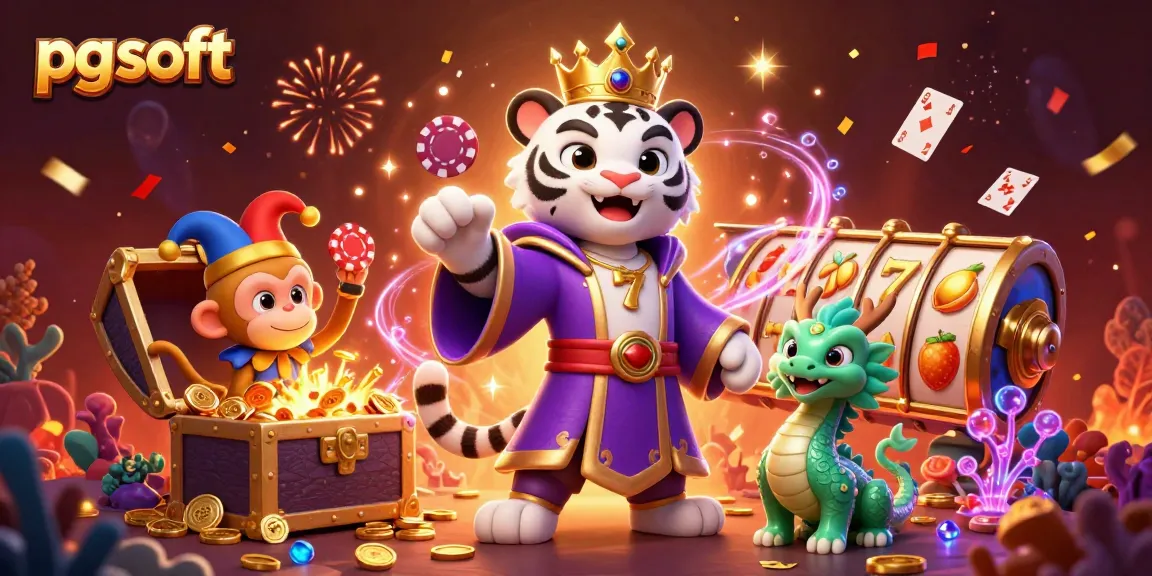 Engage with pg soft's exciting gaming experience featuring a royal scene with charming characters and dynamic casino elements.