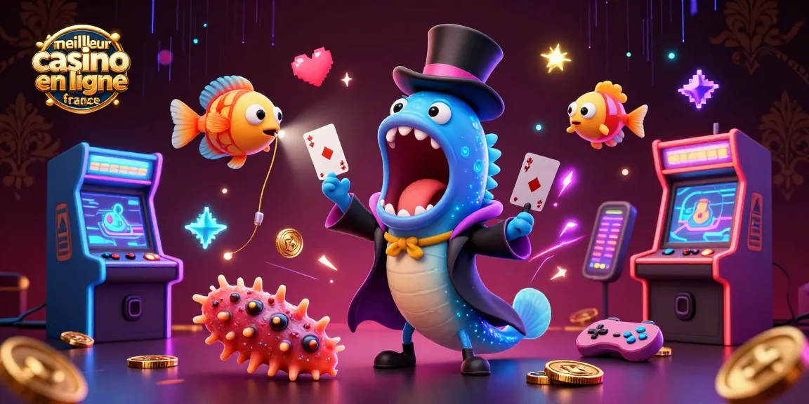 Découvrez le meilleur casino en ligne France avec une scène vibrante de personnages marins en jeu.