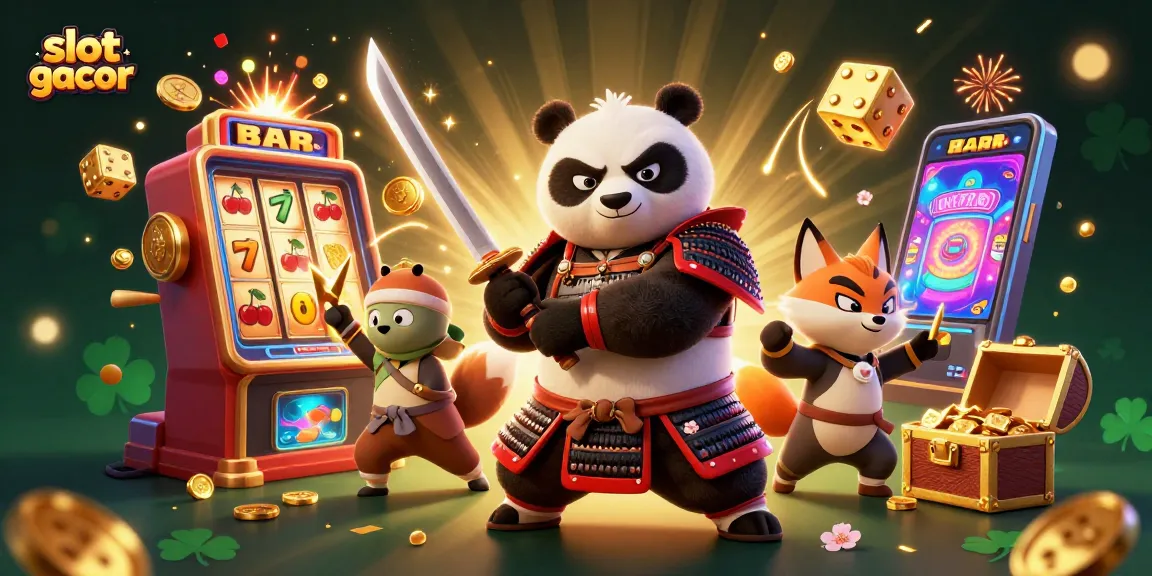 Menangkan jackpot di slot gacor dengan panda samurai dan rubah ninja.