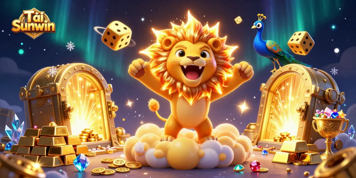 Engage in fun gaming adventures with Tải Sunwin, featuring dynamic casino characters and golden treasures.