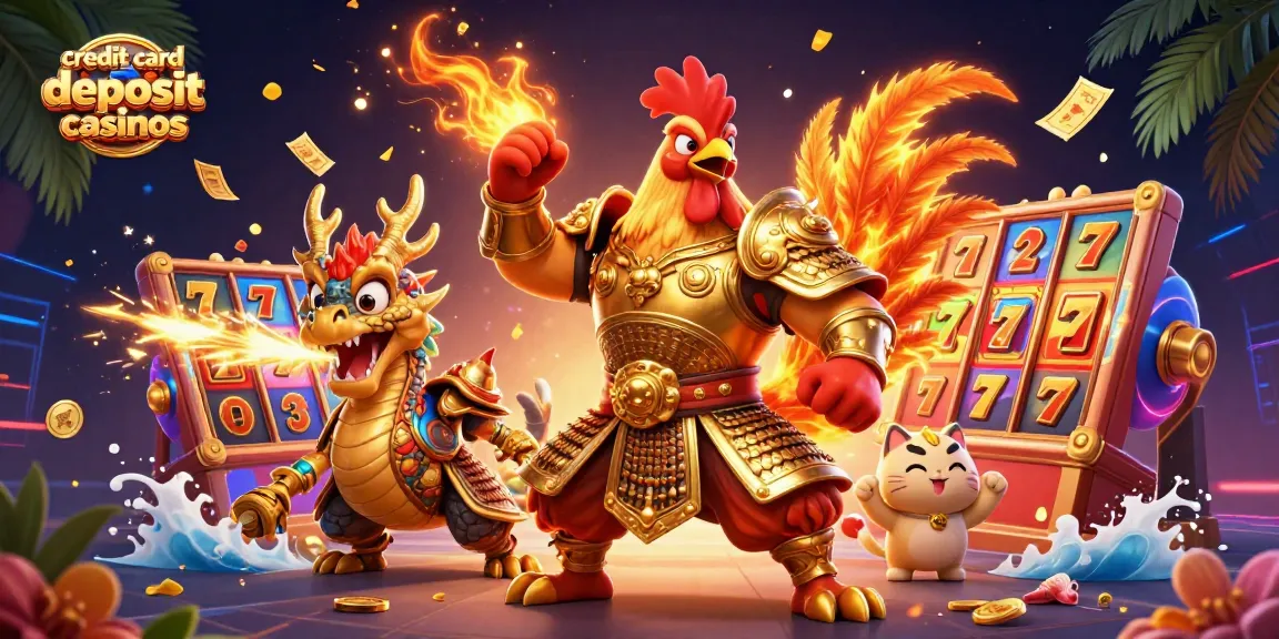 Engage with thrilling gameplay at credit card deposit casinos, featuring dynamic slot machine action.