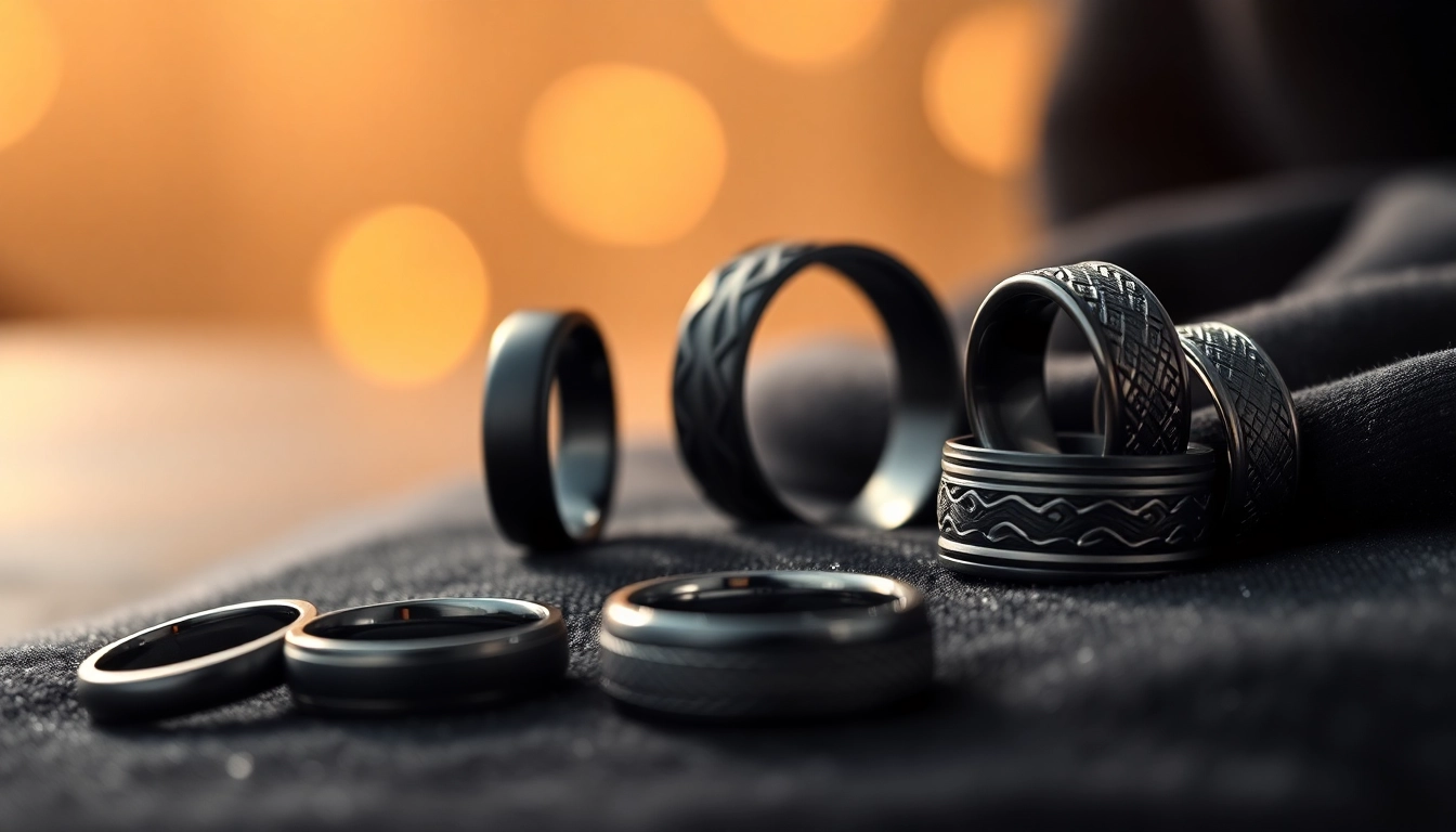 Timeless Designs: Black Wedding Rings for Men That Make a Statement