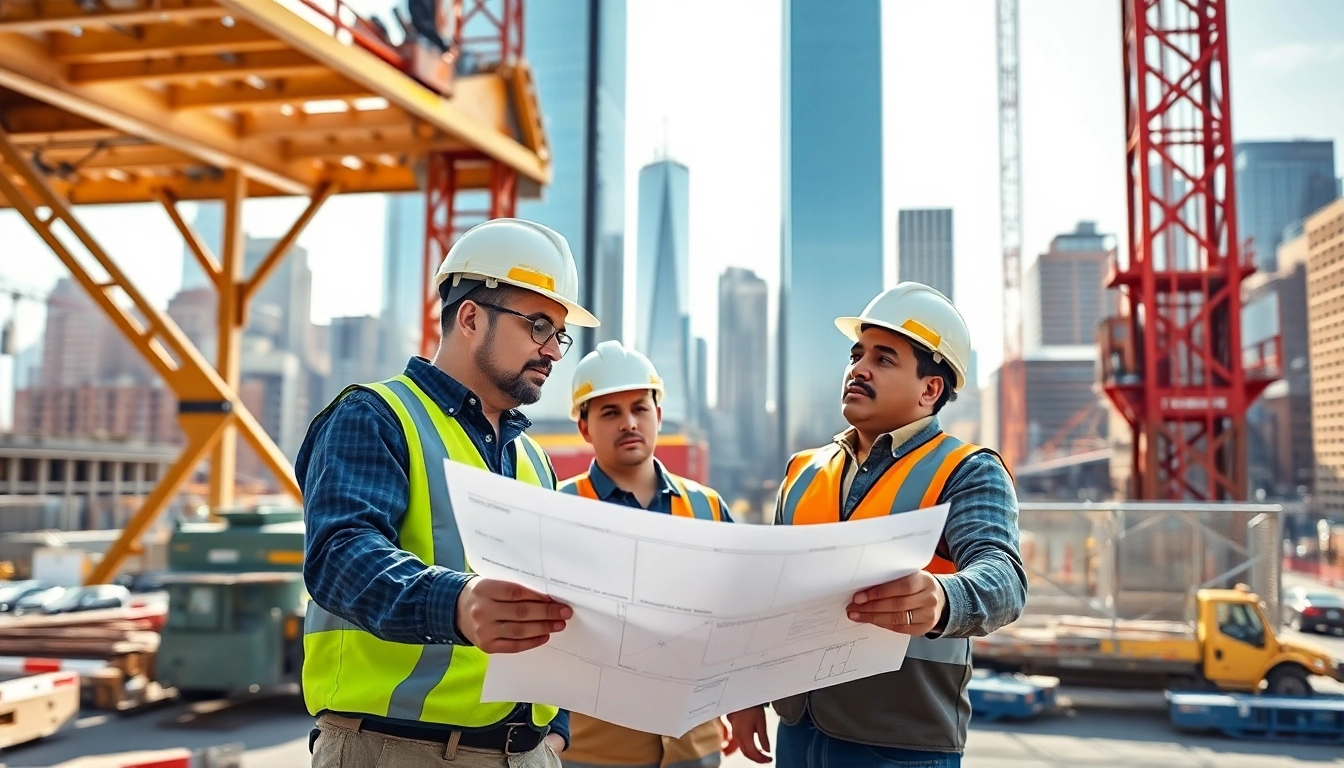 Highlighting a New York Commercial General Contractor collaborating on a construction project in the city.