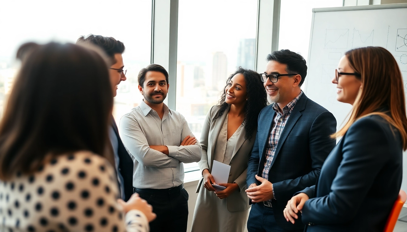 Enhancing efficiency with a business coaching service in an engaging office setting.
