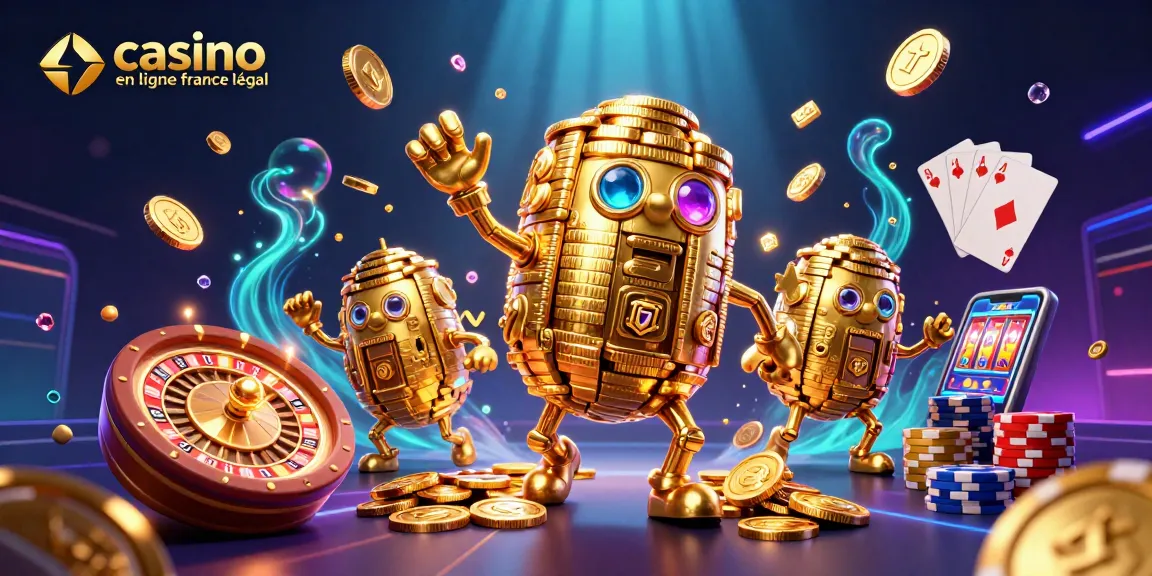Casino en ligne France légal : découvrez l'illustration captivante de jeux de hasard et de gains.