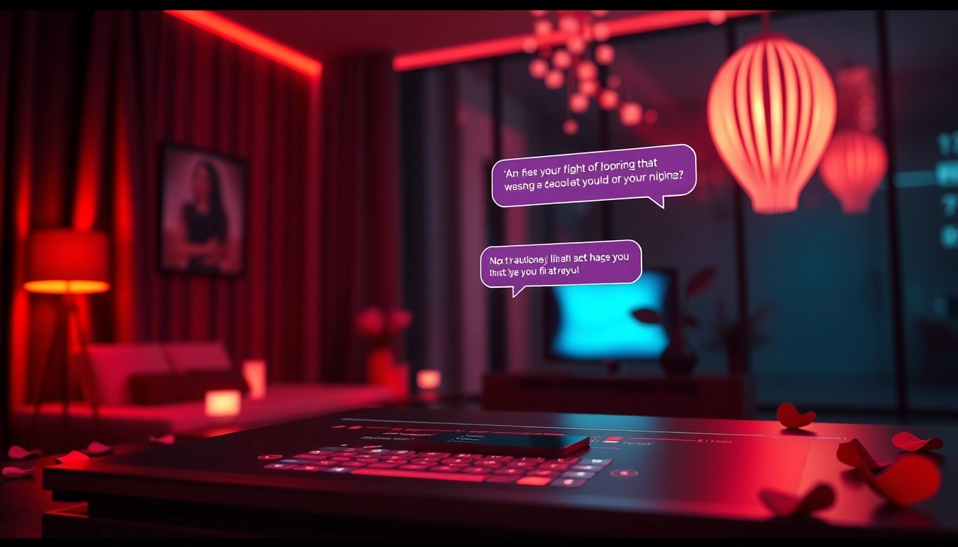Experience immersive nsfw ai chat interactions with a playful AI girlfriend in a cozy digital space.