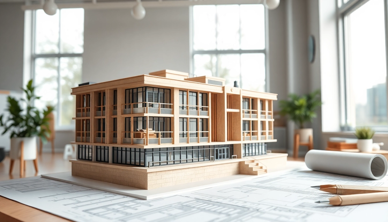 Modell im Architekturmodellbau Wiesbaden, detailliert und modern präsentiert.