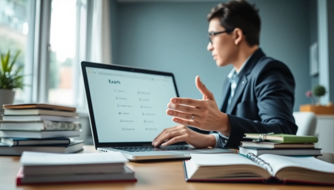 Offering online exams help through interactive tutoring with digital tools.