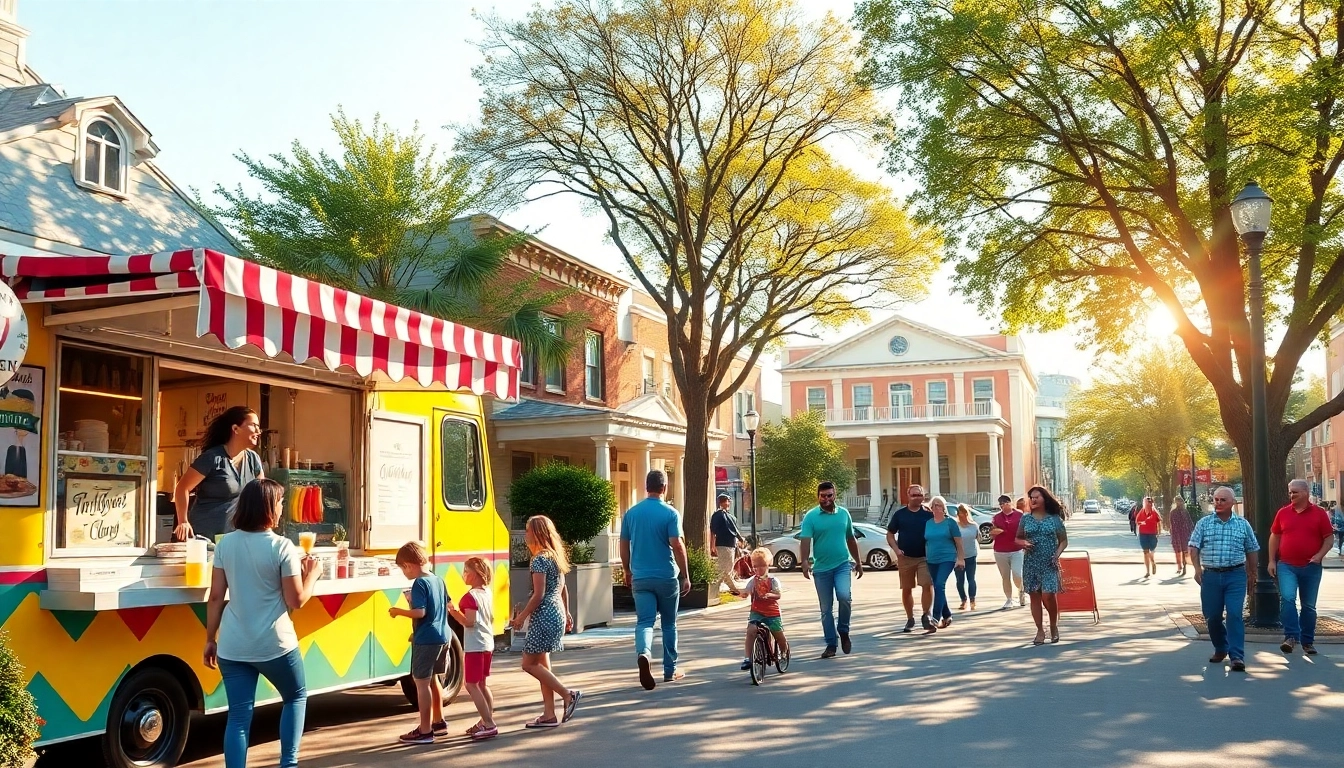 Clarksburg community enjoying a sunny day with local shops and vibrant interactions.