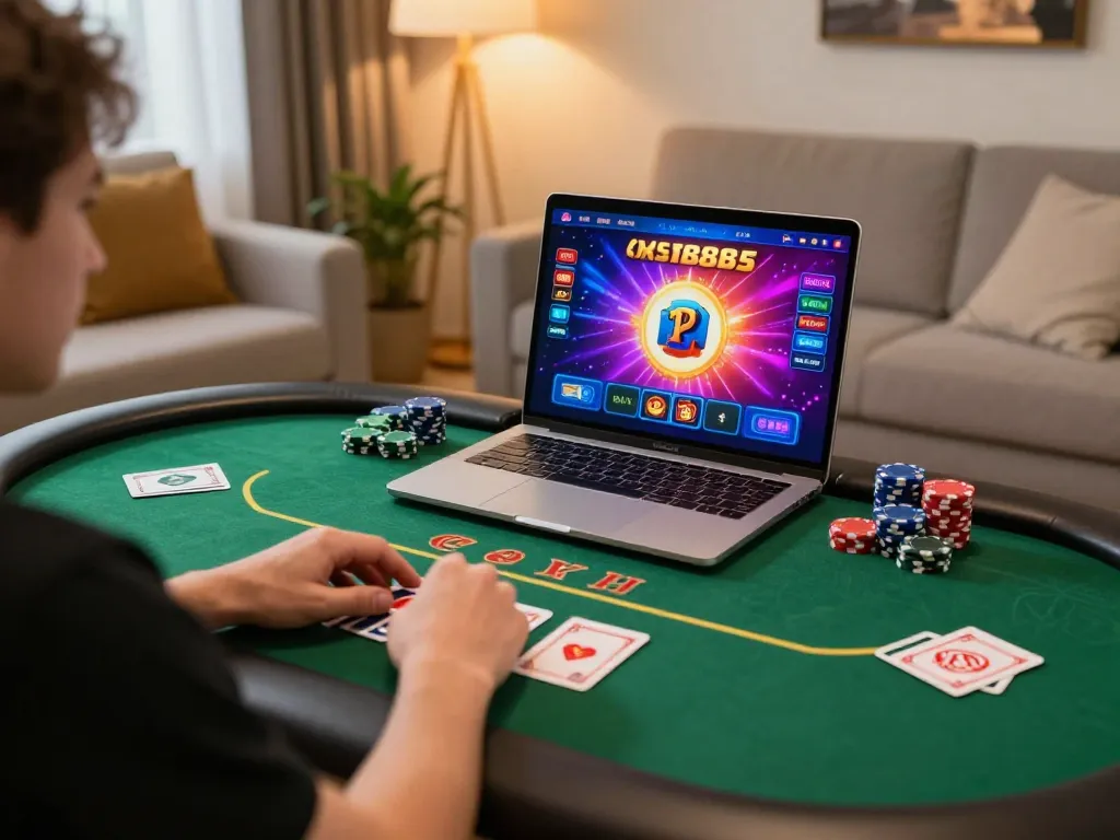 Experience the thrill of online gaming with sc8885's engaging gameplay, as players navigate their strategies on colorful poker tables.