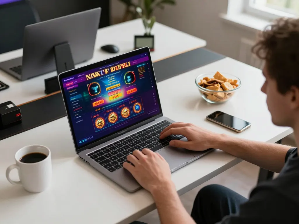 TR88 player enjoying a vibrant online casino experience with focus on strategy and responsible gaming
