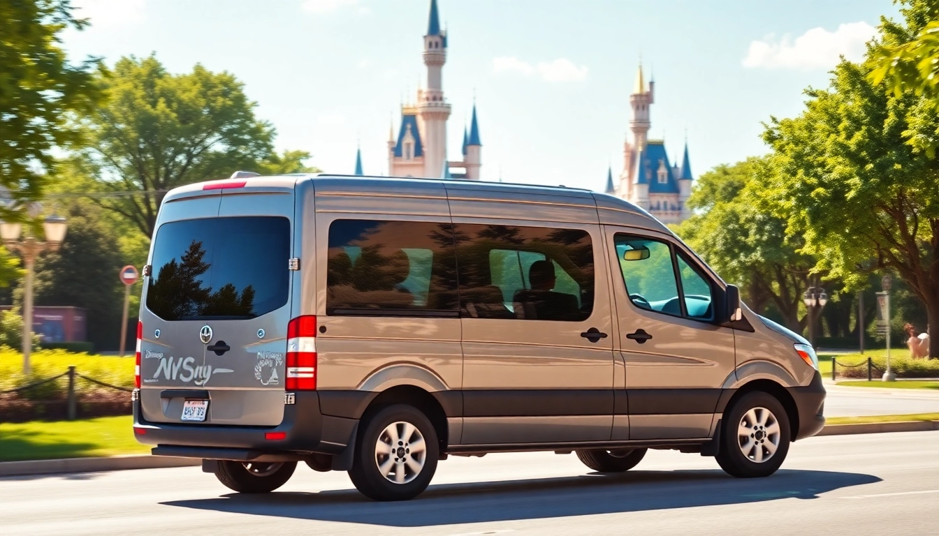 Enjoy a smooth Beauvais Airport to Disney Transfer in a family-friendly van, set against scenic Disney landmarks.