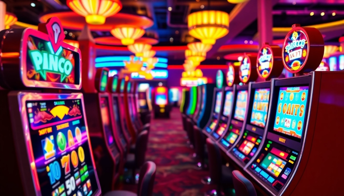 Pinco Casino slotlar kolleksiyasında rəngarəng slot maşınları təqdim edir.