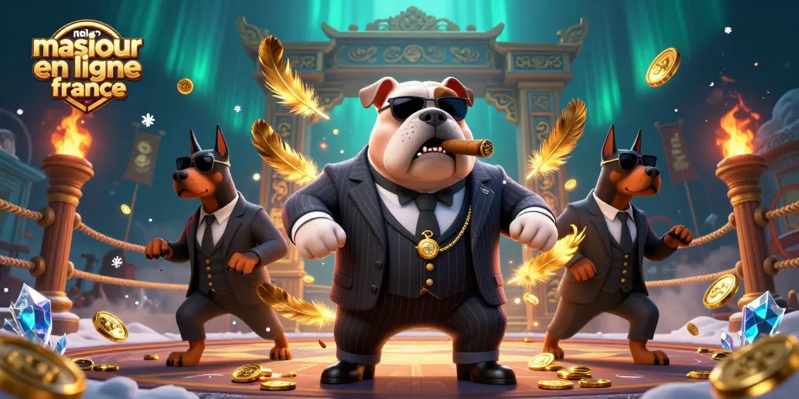 Jouez et gagnez avec le meilleur casino en ligne France, illustration dynamique et engageante.