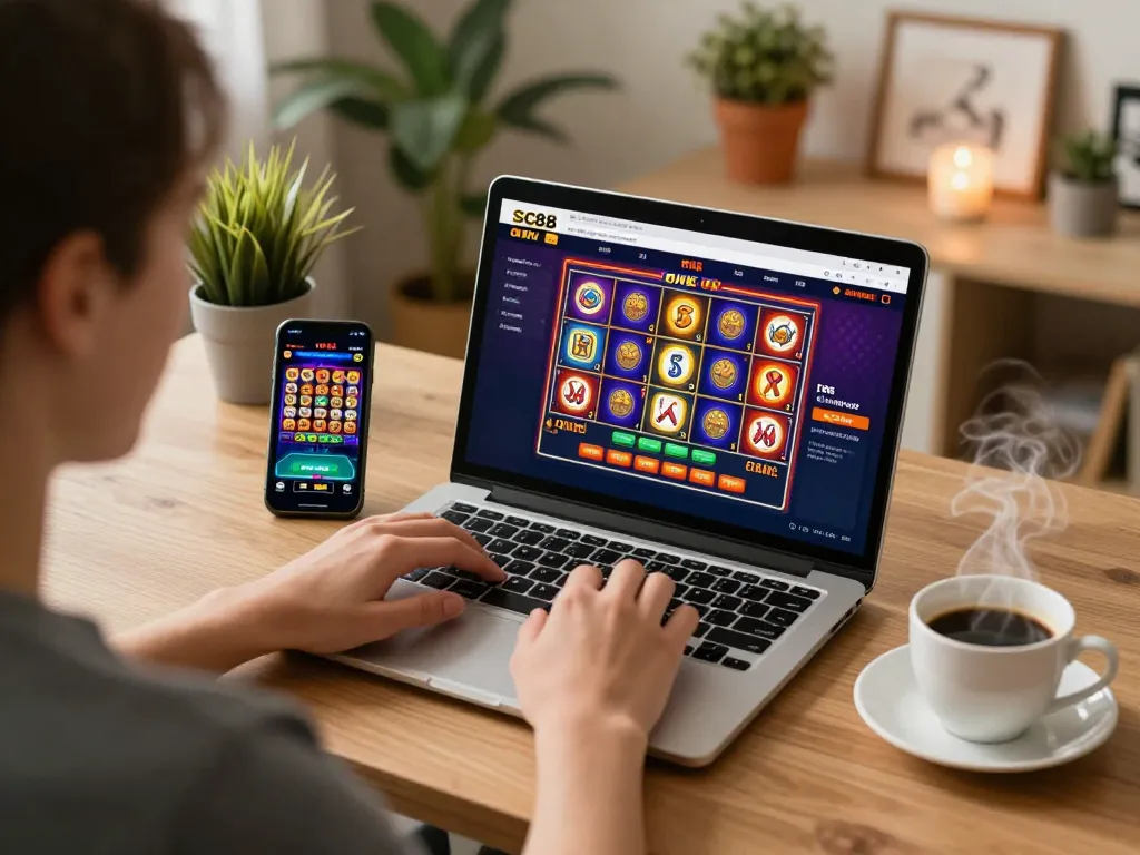 Engaging online gaming experience with SC88 on laptop and mobile for strategic gameplay