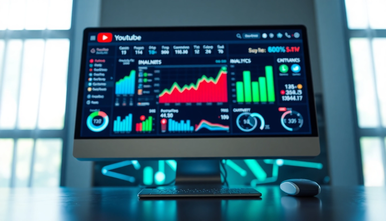 Engaging view of a youtube smm panel showcasing analytics for digital marketing growth.
