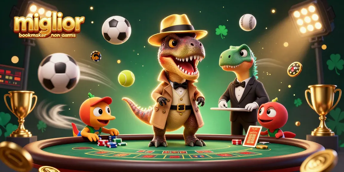 Scopri il miglior bookmaker non aams con il velociraptor che conta le carte al tavolo da blackjack.