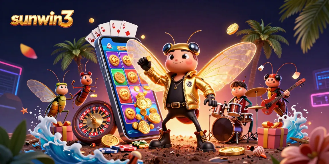 Experience thrilling gameplay with sunwin3 as a vibrant cicada rock star and exciting gaming elements pop!