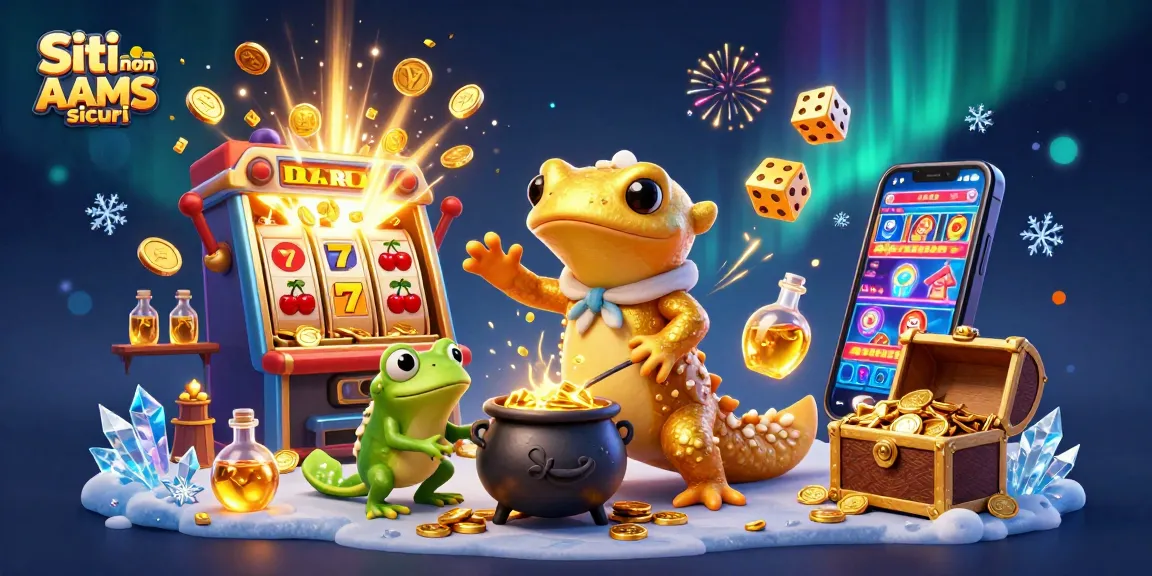 Gioca nei siti non AAMS sicuri con emozionanti slot e premi d'oro in un laboratorio magico