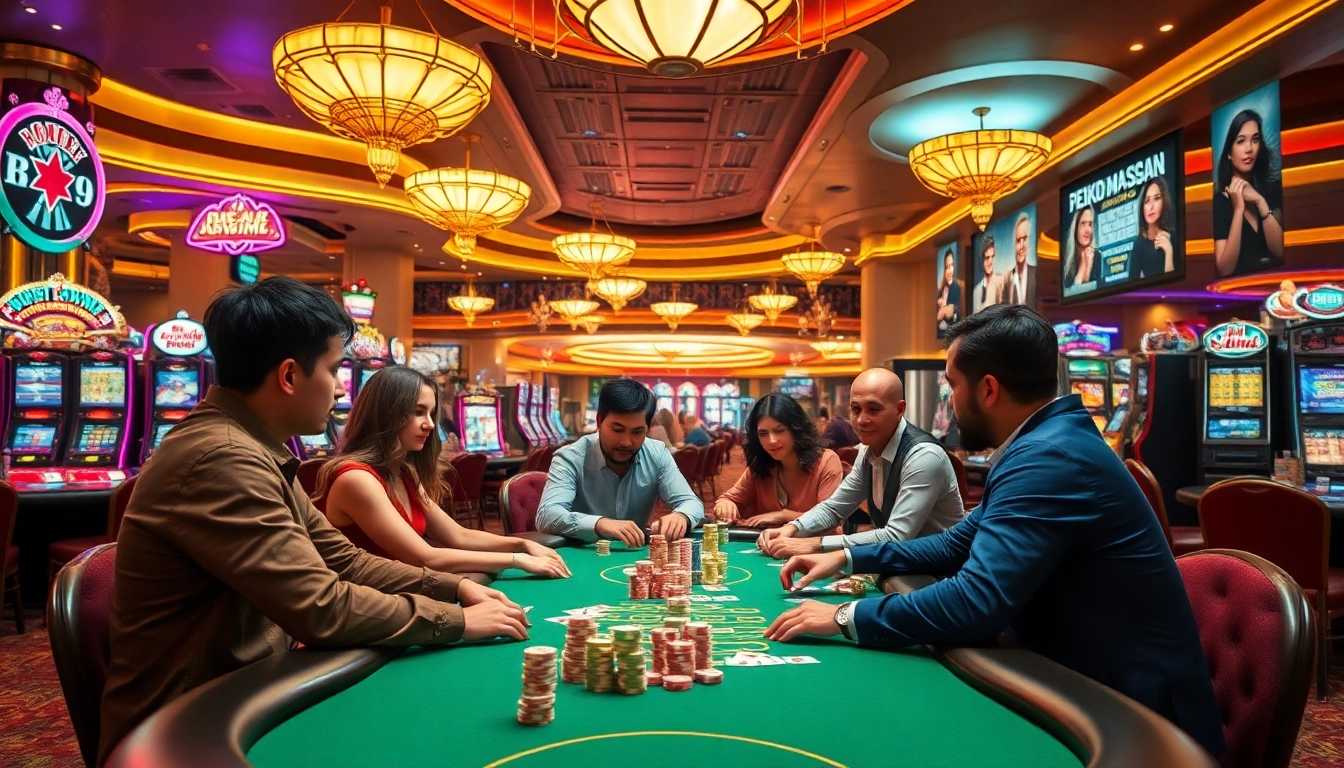 Engage in the thrill of rebahin film while playing intense poker games at a luxurious casino.