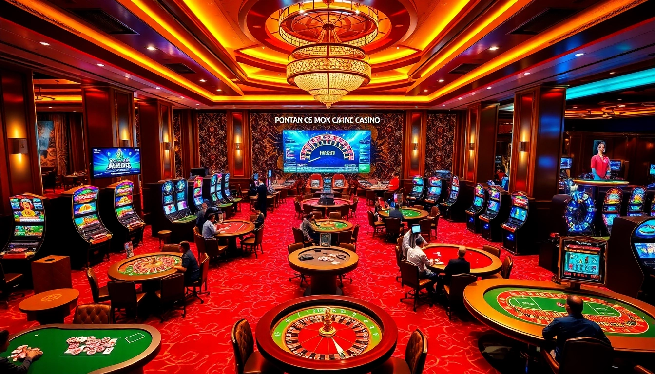 Experience gambling excitement at https://mm88.today/ with vibrant casino interactions and modern decor.