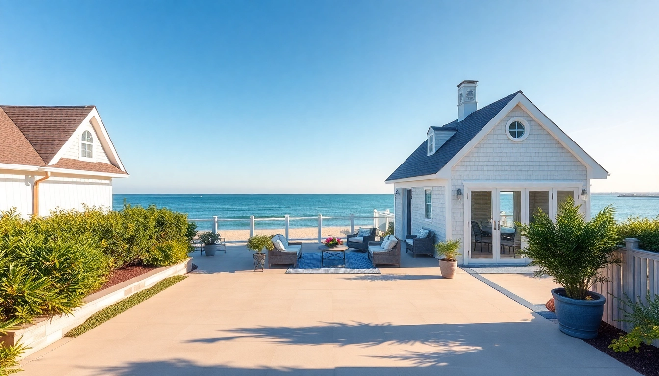 Showcasing the Scituate In-Law Expansion with coastal features and inviting outdoor spaces.