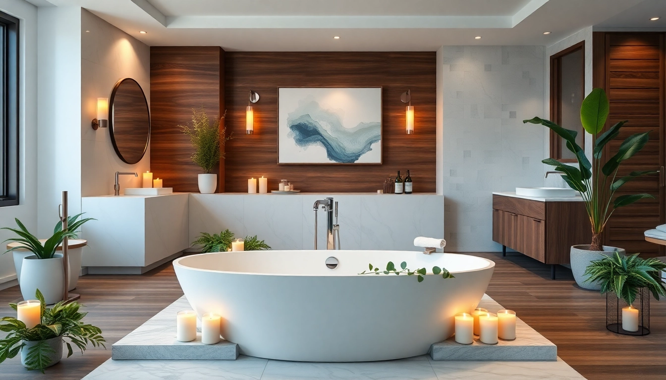 Experience elegant bathrooms with luxurious design elements and a serene ambiance.