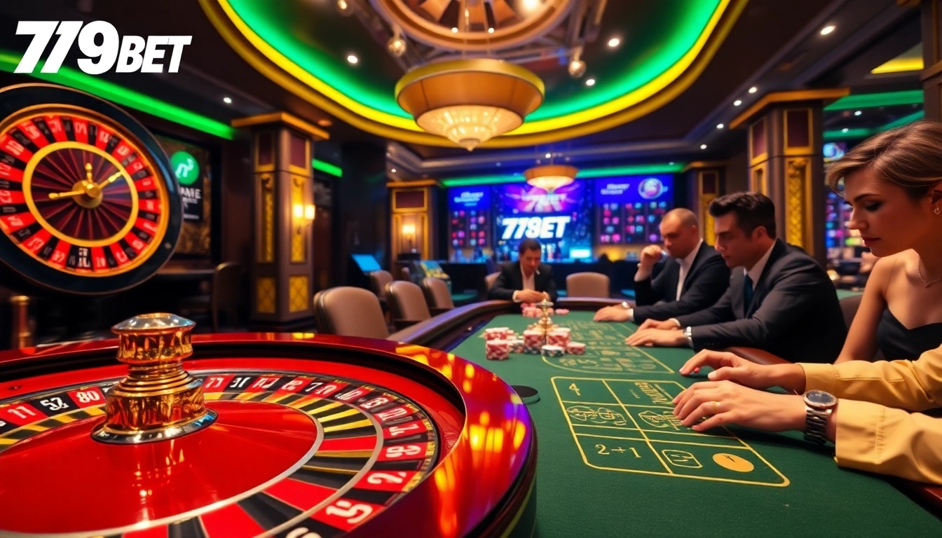 Experience the thrilling atmosphere of 789BET with exciting casino games and vibrant visuals.