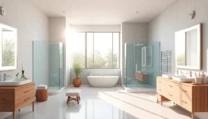 Améliorez votre salle de bain avec des meubles élégants de sirhona France et des miroirs LED modernes.