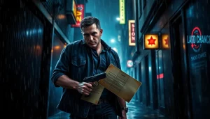 A Deadly Chance thriller book cover featuring Chance Freeman, a former LAPD officer in a dark alley.