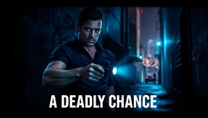 Engaging scene from A Deadly Chance featuring a determined LAPD SWAT officer investigating urban danger.