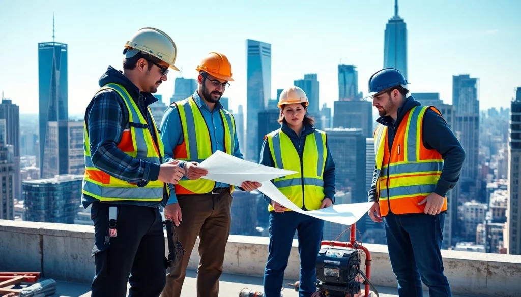 Manhattan General Contractor collaborating on a construction project in the heart of NYC.