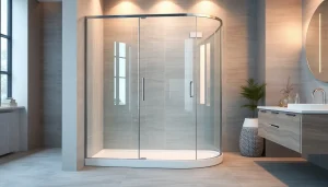 Erleben Sie die sonni Duschkabine in modernem Design in einem eleganten Badezimmer.