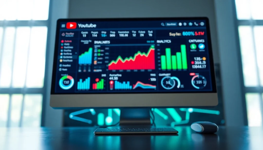 Engaging view of a youtube smm panel showcasing analytics for digital marketing growth.