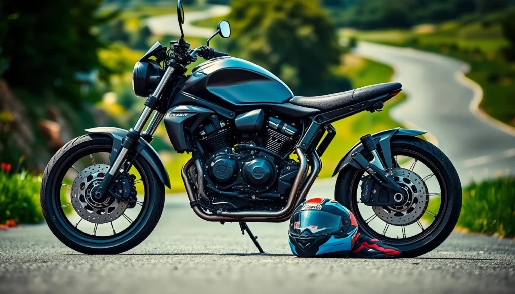 Motorrad verkaufen: Hochwertige Aufnahme eines Motorrads in einer Naturumgebung mit aufregenden Details.