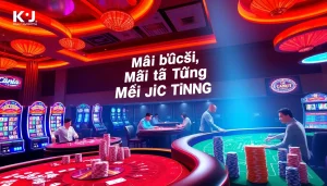 KJC AC 3 immersive casino experience with thrilling tables, dice, and slot machines.