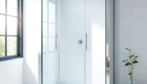 Genießen Sie das stilvolle Design der sonni Duschkabine mit eleganten Glas-Türen.