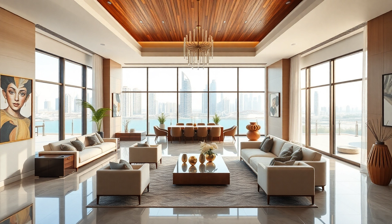 Transform a Dubai villa with elegant interior design showcasing luxury furnishings.