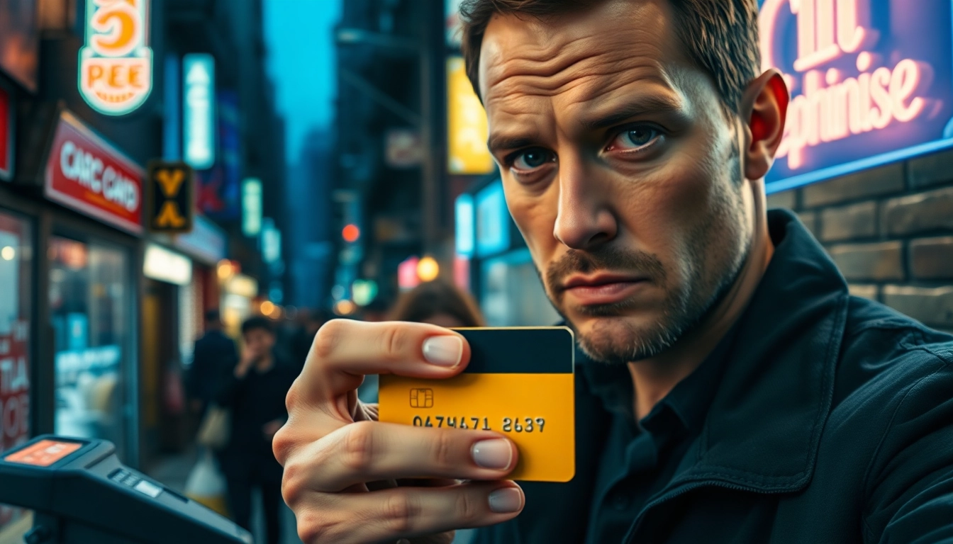 카드깡을 통한 현금화의 복잡성을 표현하는 인물의 이미지