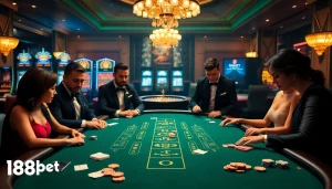 Experience the thrill of online gambling at link 188bet with engaging casino tables and slots.