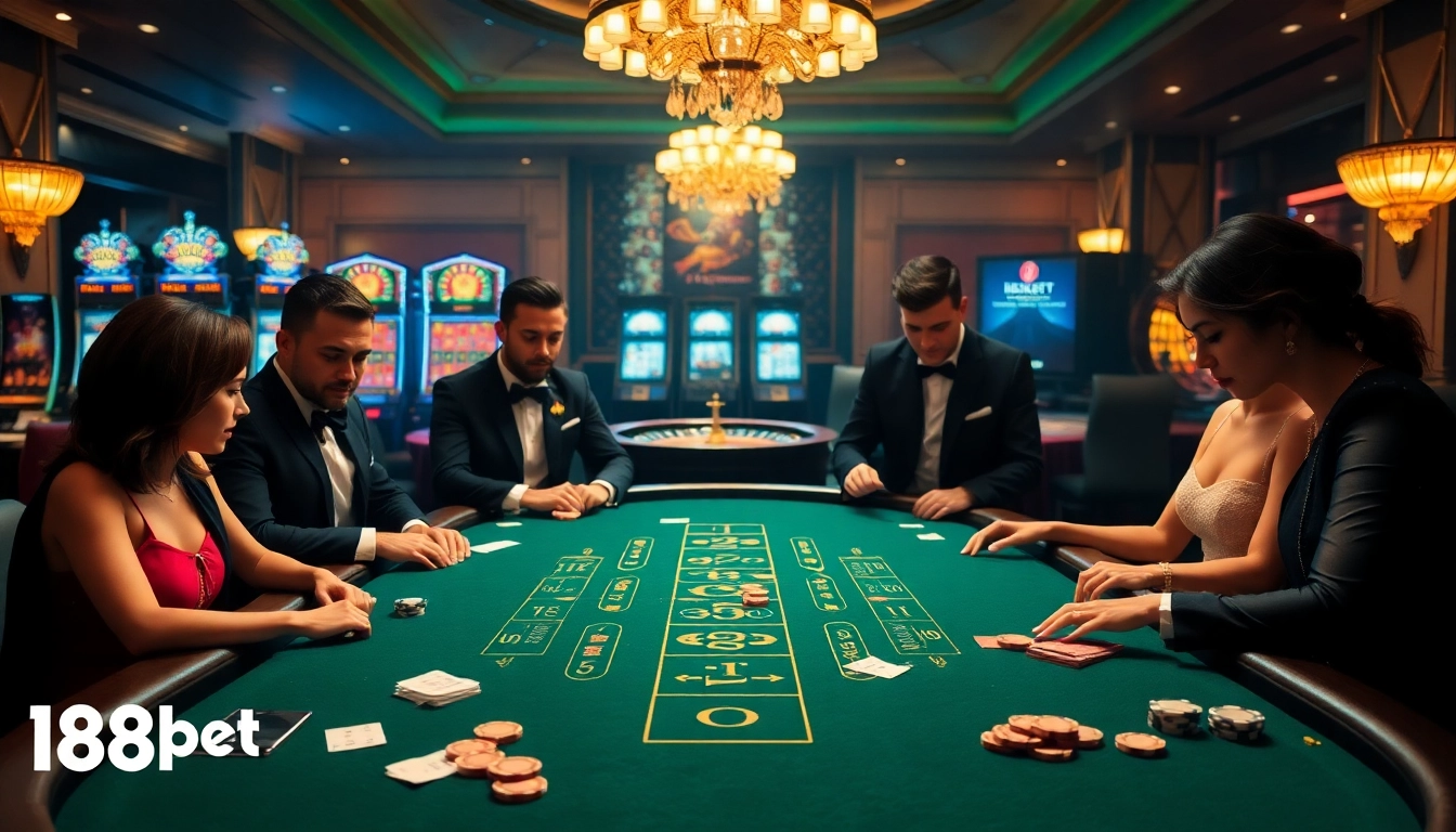 Experience the thrill of online gambling at link 188bet with engaging casino tables and slots.