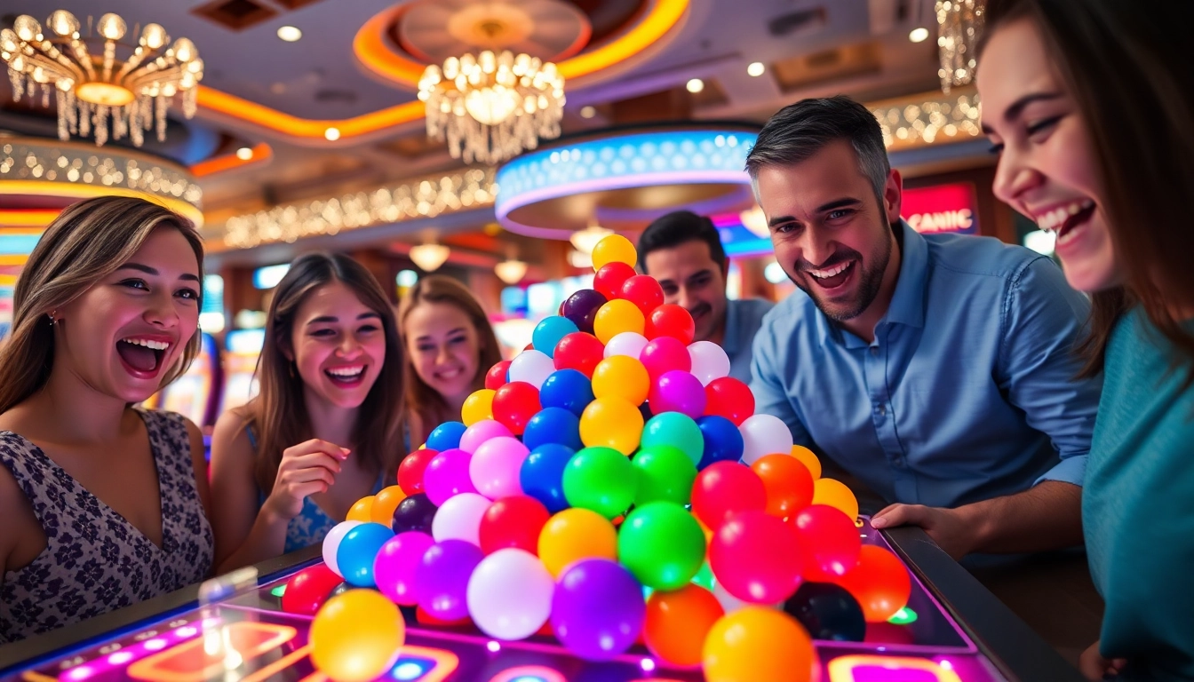 Menangkan hadiah menarik saat bermain plink slot dengan suasana kasino yang ceria.