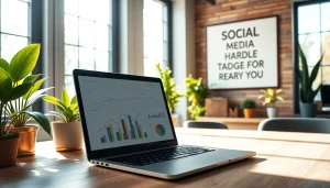 Boost your strategy with a vibrant youtube smm panel setup in a modern workspace.